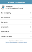 Mobile Sites by Kinetic