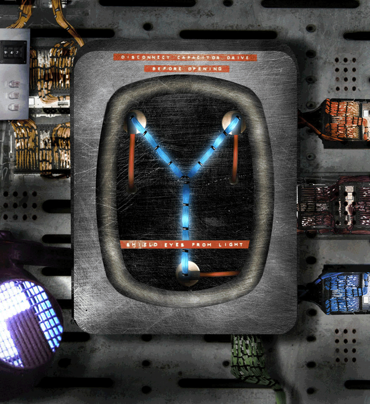 Flux Capacitor version 2 Fun Tesla Screen