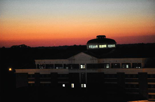 2009-Sunset over Lowder Hall