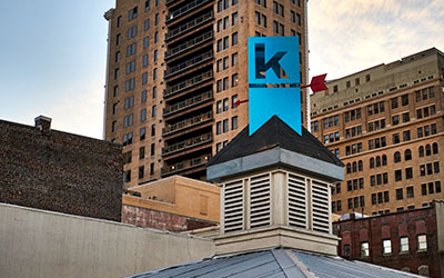 Photo of Kinetic Rooftop Logo/Weathervane