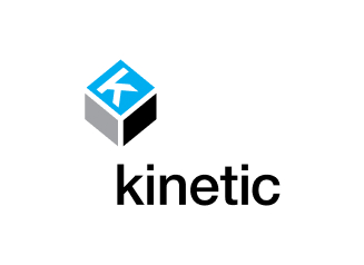 vertical Kinetic logo on a white background